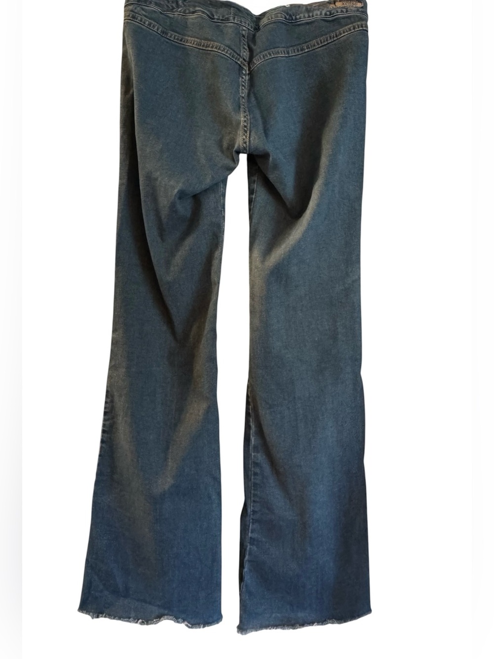 Xceso Women’s Distressed Blue Flare Jeans - Picture 3 of 9